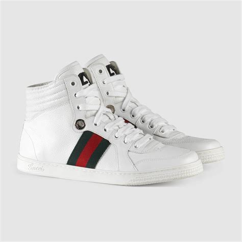 gucci hi-top rebound sneakers white|Gucci high top sneakers sale.